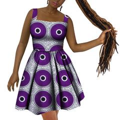 African Women’s Dress – Elegant Dashiki Wax Print Plus Size Dress, Traditional African Style Clothing