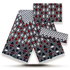 African Fabrics Wax 100% Cotton Wax Prints Good Quality Wax Loincloth For Women Dress 6 Yards - Free Delivery Worldwide only at Flexi Africa