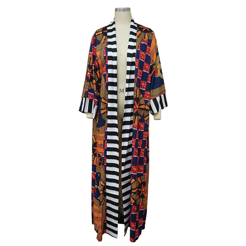 Buy Africa Clothes for Women African Women Printing Long Shirt Coat Dress African Dresses for only $16.02 at Flexi Africa!