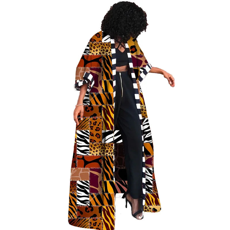 Buy Africa Clothes for Women African Women Printing Long Shirt Coat Dress African Dresses for only $16.02 at Flexi Africa!