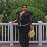 Buy Elegant African Women’s Dress Suit – Luxury Mesh Fabric Fashion for only $103.01 at Flexi Africa!