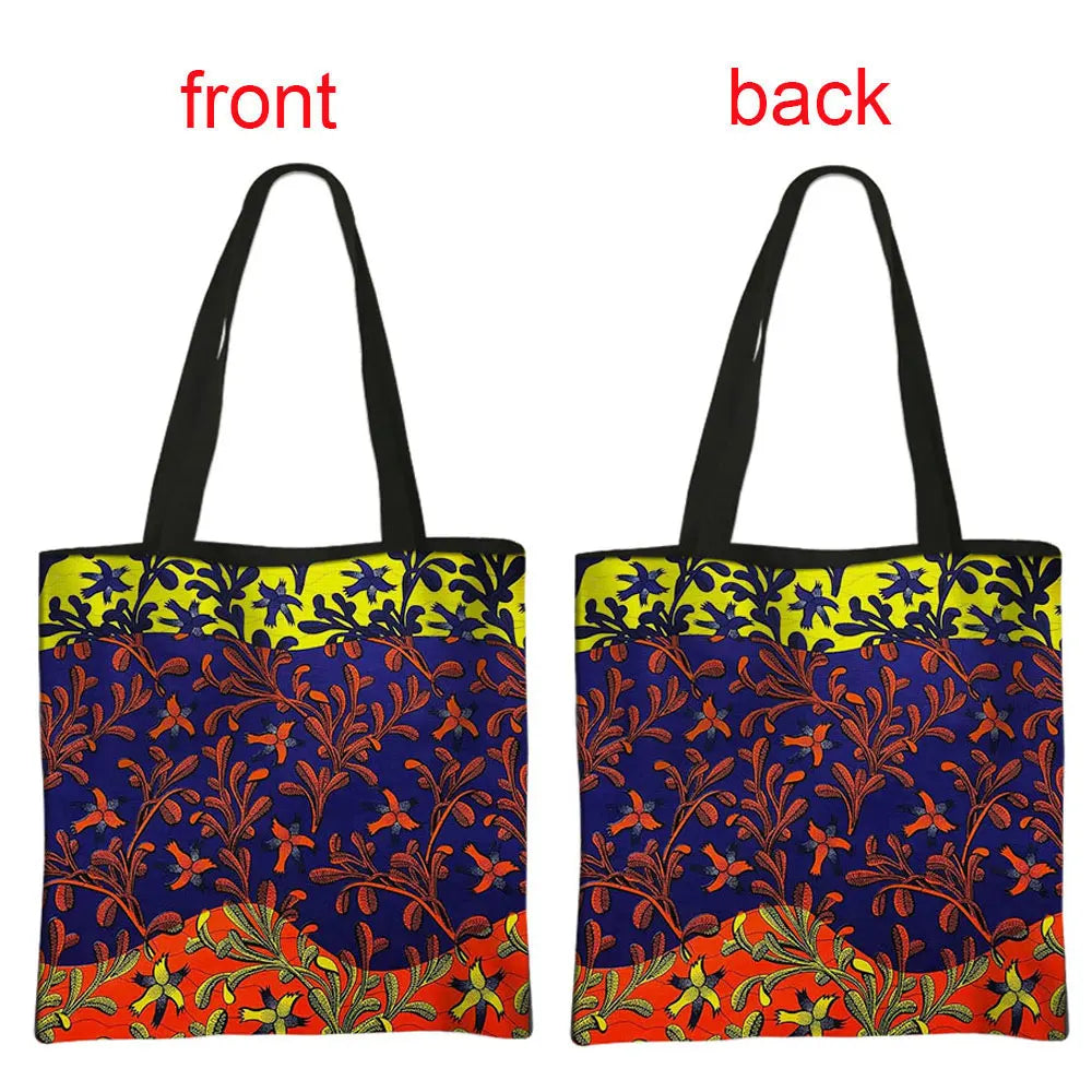 African Women's Style Handbag: Traditional Printed Top-Handle and Shoulder Tote Bags for Females - Flexi Africa - FREE POST