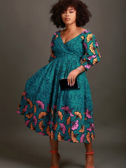Buy Women’s Plus Size Casual Floral Stretch Polyester, Spring/Fall Wear for only $16.67 at Flexi Africa!
