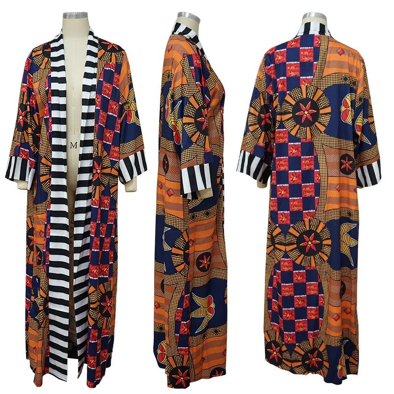 Buy Africa Clothes for Women African Women Printing Long Shirt Coat Dress African Dresses for only $16.02 at Flexi Africa!