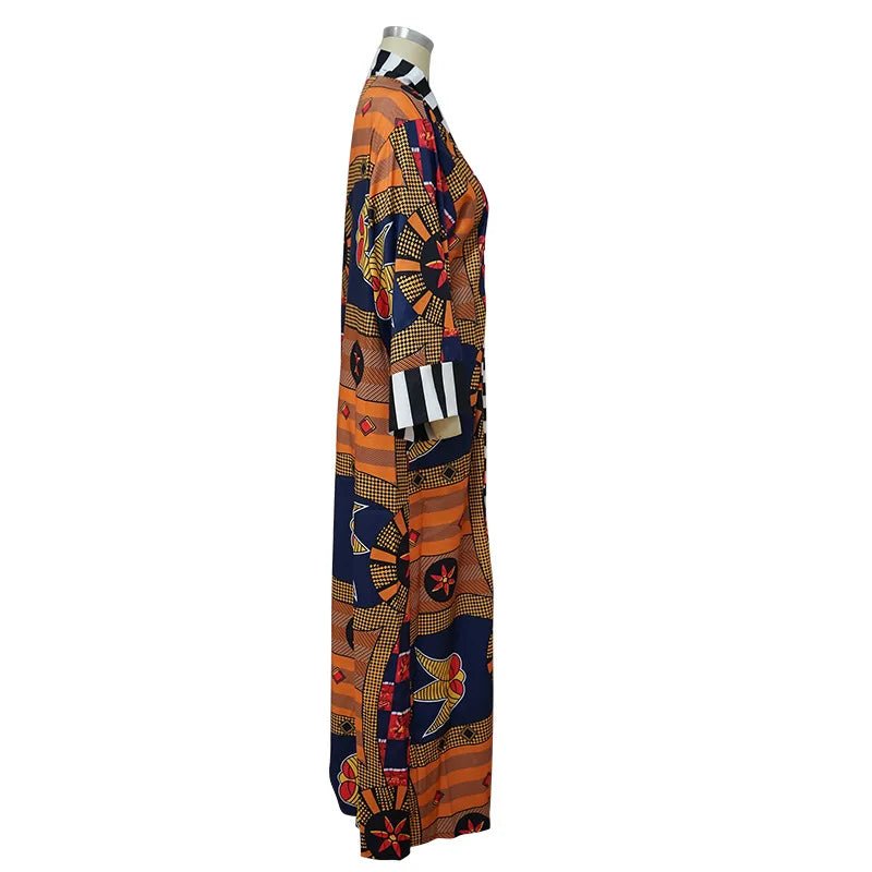 Buy Africa Clothes for Women African Women Printing Long Shirt Coat Dress African Dresses for only $16.02 at Flexi Africa!