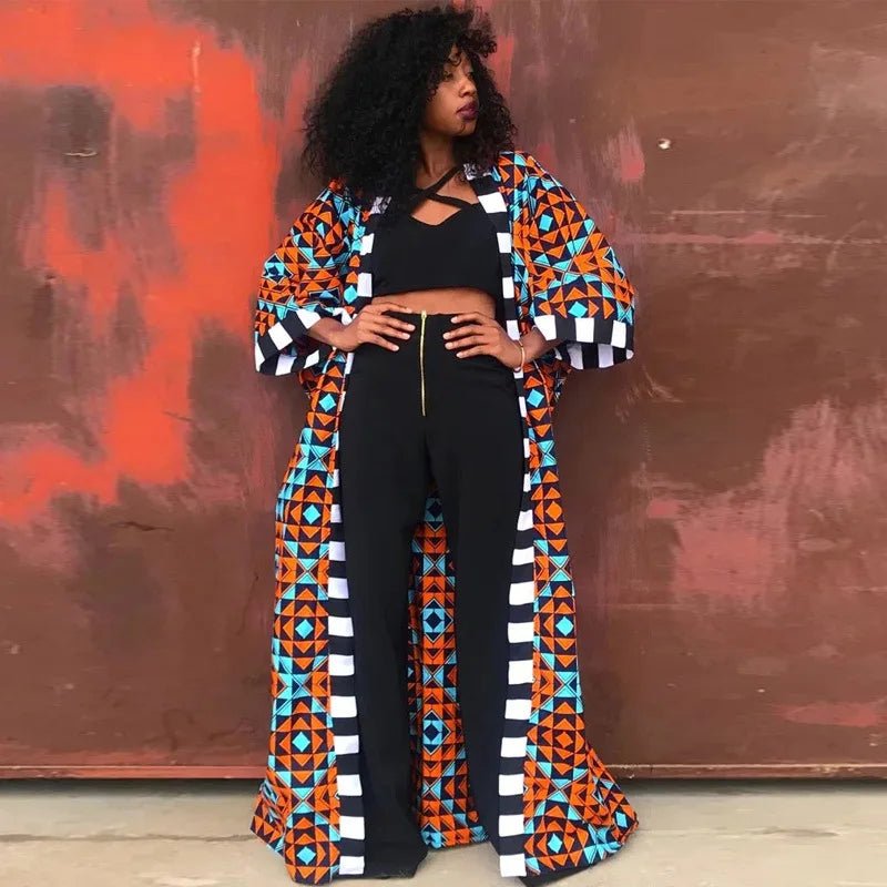 Buy Africa Clothes for Women African Women Printing Long Shirt Coat Dress African Dresses for only $16.02 at Flexi Africa!