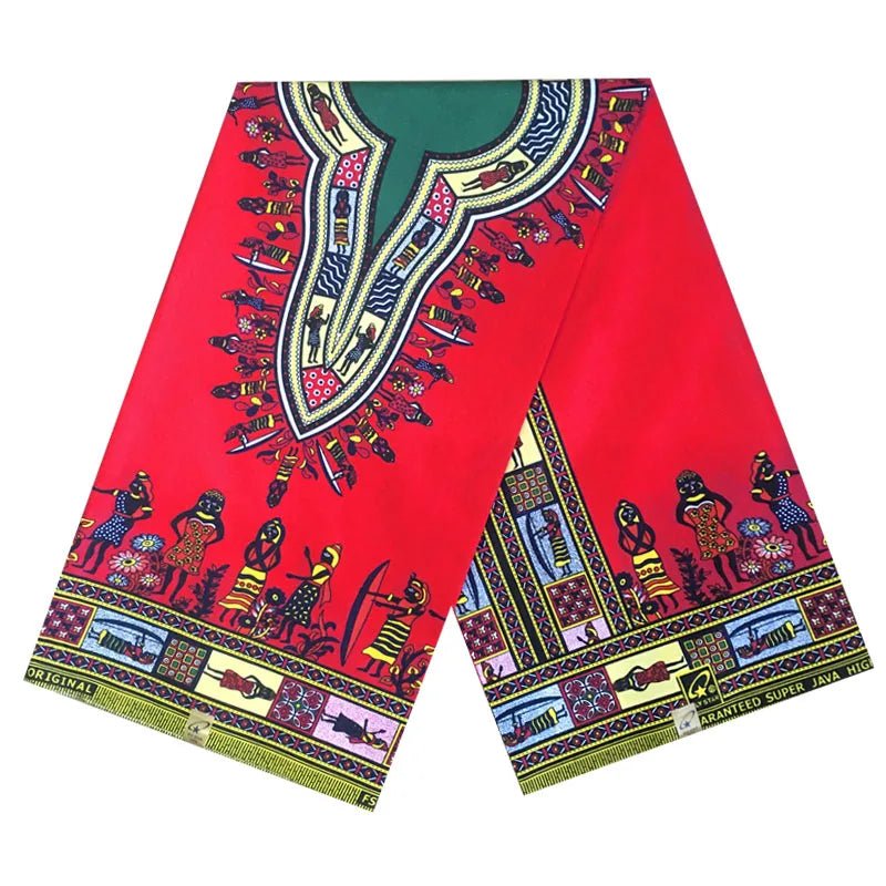 African Ankara Prints Wax Fabric Patchwork Retro Style Warp Sewing Woman Dress Craft DIY Africa Material 100% Polyester By Yard - Free Delivery Worldwide only at Flexi Africa