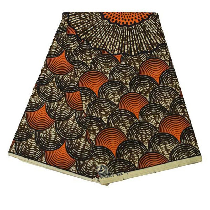 African Ankara Prints Wax Fabric Patchwork Retro Style Warp Sewing Woman Dress Craft DIY Africa Material 100% Polyester By Yard - Free Delivery Worldwide only at Flexi Africa