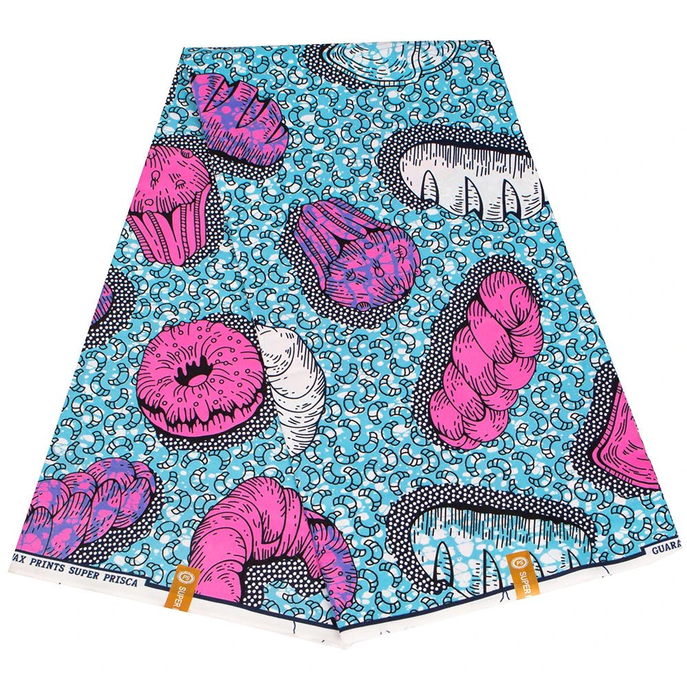 African Ankara Prints Wax Fabric Patchwork Retro Style Warp Sewing Woman Dress Craft DIY Africa Material 100% Polyester By Yard - Free Delivery Worldwide only at Flexi Africa