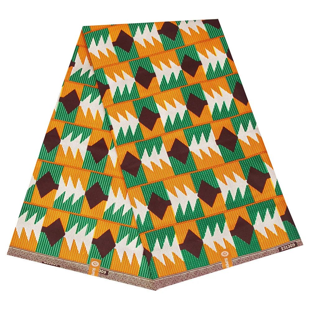 African Ankara Prints Wax Fabric Patchwork Retro Style Warp Sewing Woman Dress Craft DIY Africa Material 100% Polyester By Yard - Free Delivery Worldwide only at Flexi Africa