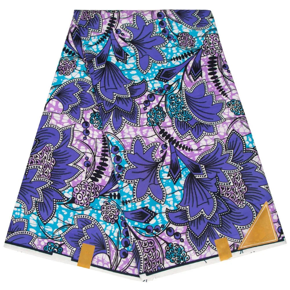 Buy African Ankara Wax Print Fabric – 100% Polyester Block Pattern Material for Sewing for only $4.31 at Flexi Africa!