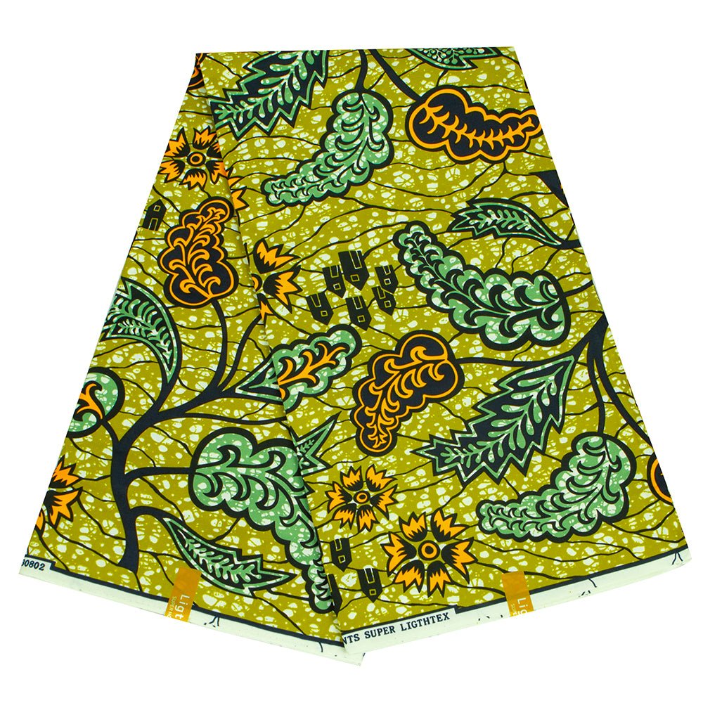 Buy African Ankara Wax Print Fabric – 100% Polyester Block Pattern Material for Sewing for only $4.31 at Flexi Africa!