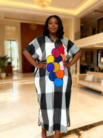 African Dashiki Ankara Evening Gown for Women – Kaftan Abaya Boubou - Free Delivery Worldwide only at Flexi Africa