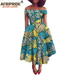 African Dresses for Women Ankara Print Off Shoulder Traditional African Clothing Strapless Dress Ankara Attire