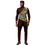 African Ethnic New Style Men's Suit - Elegant and Fitted Design - Fashionable Men's Clothing - Free Delivery Worldwide