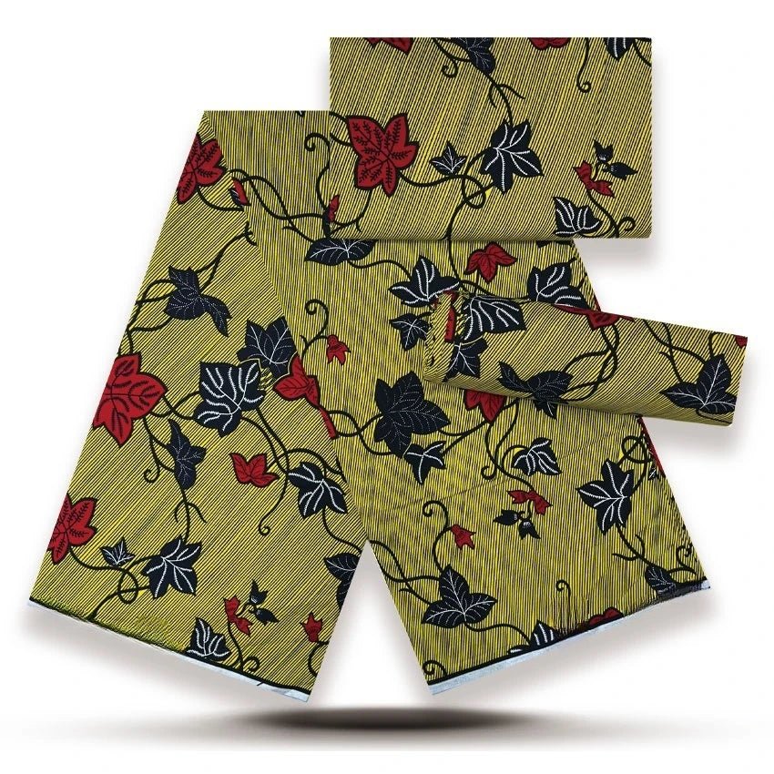 African Fabrics Wax 100% Cotton Wax Prints Good Quality Wax Loincloth For Women Dress 6 Yards - Free Delivery Worldwide only at Flexi Africa