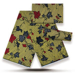 African Fabrics Wax 100% Cotton Wax Prints Good Quality Wax Loincloth For Women Dress 6 Yards