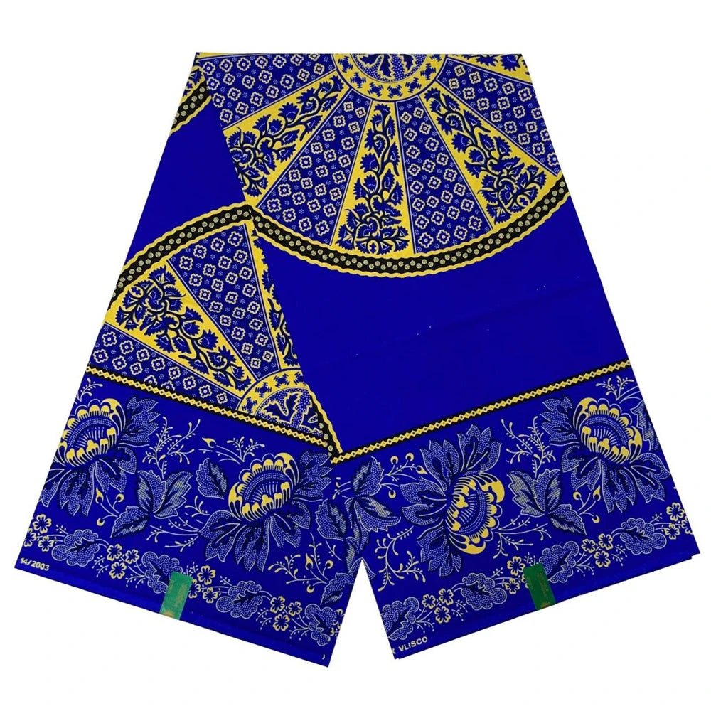 African Fabrics Wax 100% Cotton Wax Prints Good Quality Wax Loincloth For Women Dress 6 Yards