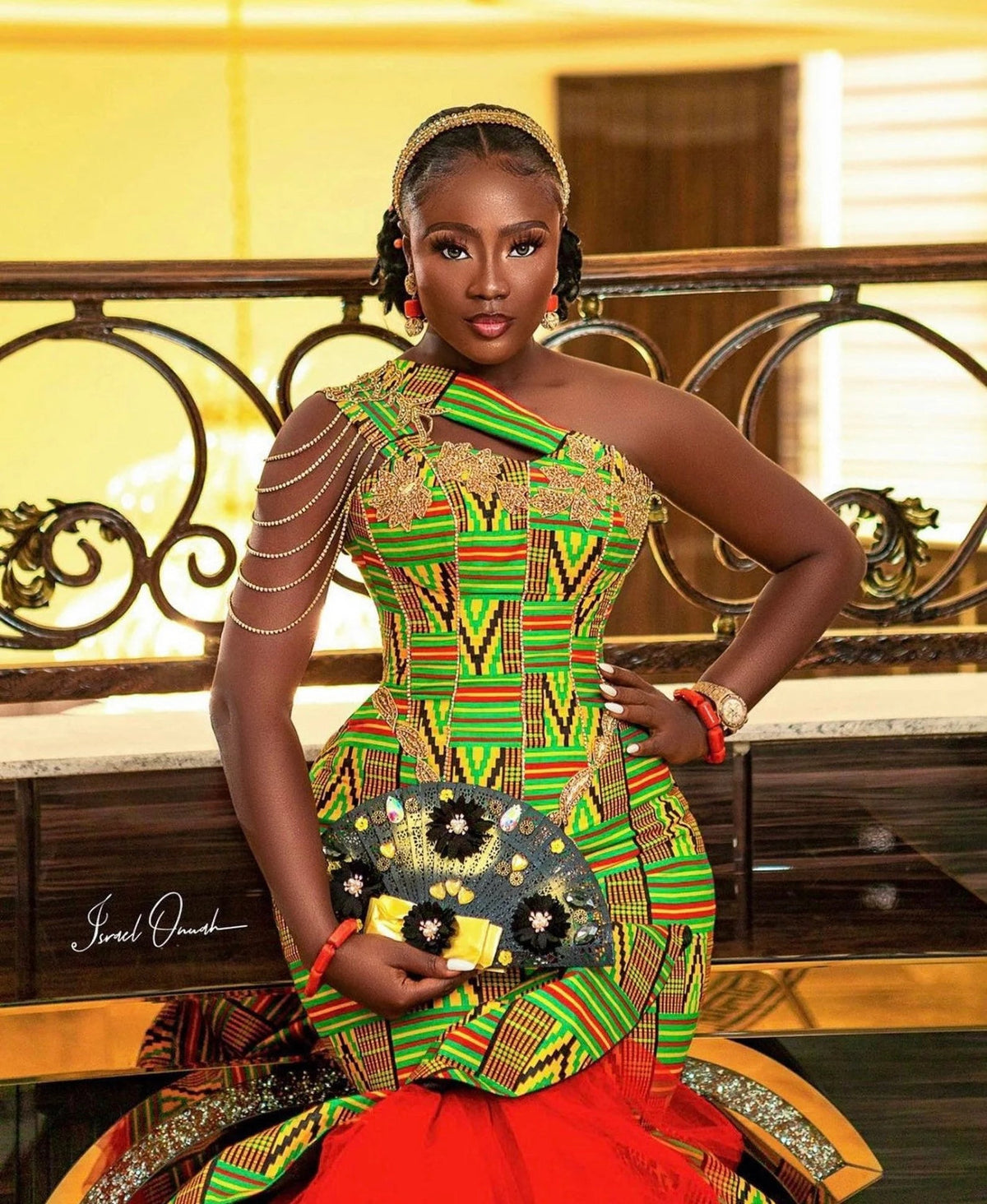 African mermaid dress, African mermaid skirt, Ankara maxi mermaid gown - Free Delivery Worldwide only at Flexi Africa