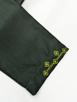 African Muslim Islamic Men's Modern Fashion Prayer Eid Robe Long Sleeve Round Neck Embroidered Arabian Jubba Thobe Clothing - Free Delivery Worldwide only at Flexi Africa