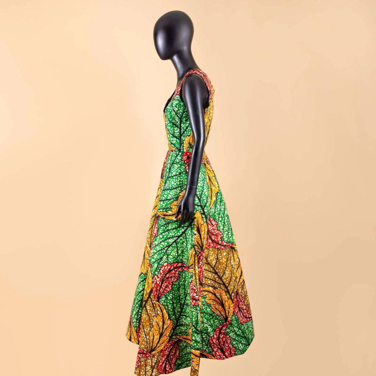 African Print Dresses for Women Maxi Dress Deep V - neck Sleeveless High Waist Plus Size Casual Ankara Attire Sexy Party A2225015 - Free Delivery Worldwide only at Flexi Africa