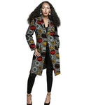 African Print Long Blazer Coat for Women – Ankara Couture Jacket - Free Delivery Worldwide only at Flexi Africa