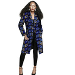 African Print Long Blazer Coat for Women – Ankara Couture Jacket - Free Delivery Worldwide only at Flexi Africa