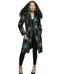 African Print Long Blazer Coat for Women – Ankara Couture Jacket - Free Delivery Worldwide only at Flexi Africa
