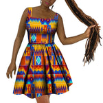 African Women’s Dress – Elegant Dashiki Wax Print Plus Size Dress, Traditional African Style Clothing - Free Delivery Worldwide only at Flexi Africa