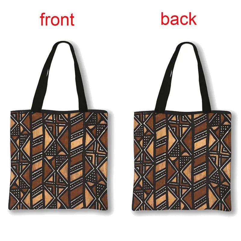 African Women's Style Handbag: Traditional Printed Top-Handle and Shoulder Tote Bags for Females - Flexi Africa - FREE POST