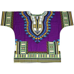 African Dashiki T-Shirt: Men's 100% Cotton Traditional Print Shirt for a Bold and Stylish Look - Free Delivery Worldwide