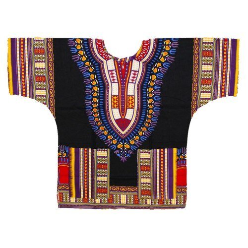 African Dashiki T-Shirt: Men's 100% Cotton Traditional Print Shirt for a Bold and Stylish Look - Free Delivery Worldwide