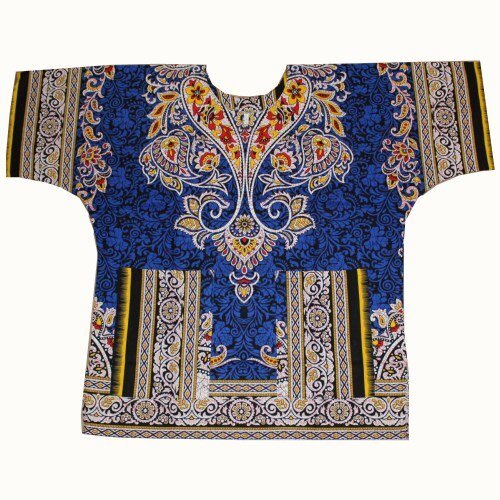 African Dashiki T-Shirt: Men's 100% Cotton Traditional Print Shirt for a Bold and Stylish Look - Free Delivery Worldwide