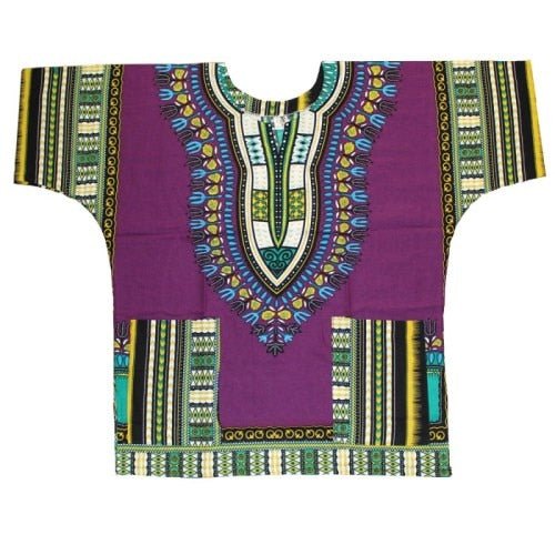 African Dashiki T-Shirt: Men's 100% Cotton Traditional Print Shirt for a Bold and Stylish Look - Free Delivery Worldwide