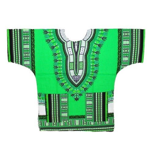 African Dashiki T-Shirt: Men's 100% Cotton Traditional Print Shirt for a Bold and Stylish Look - Free Delivery Worldwide