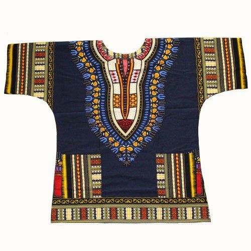 African Dashiki T-Shirt: Men's 100% Cotton Traditional Print Shirt for a Bold and Stylish Look - Free Delivery Worldwide