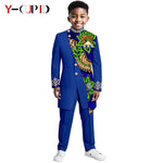 Boys African Dashiki Suit – Bazin Riche Formal Jacket & Pant Set - Free Delivery Worldwide only at Flexi Africa