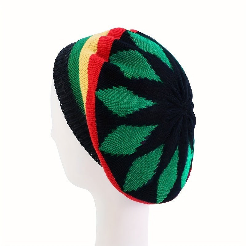 Colorful Reggae Jamaican Knitted Hat - Outdoor Street Style Wool Hat - Free Delivery Worldwide only at Flexi Africa