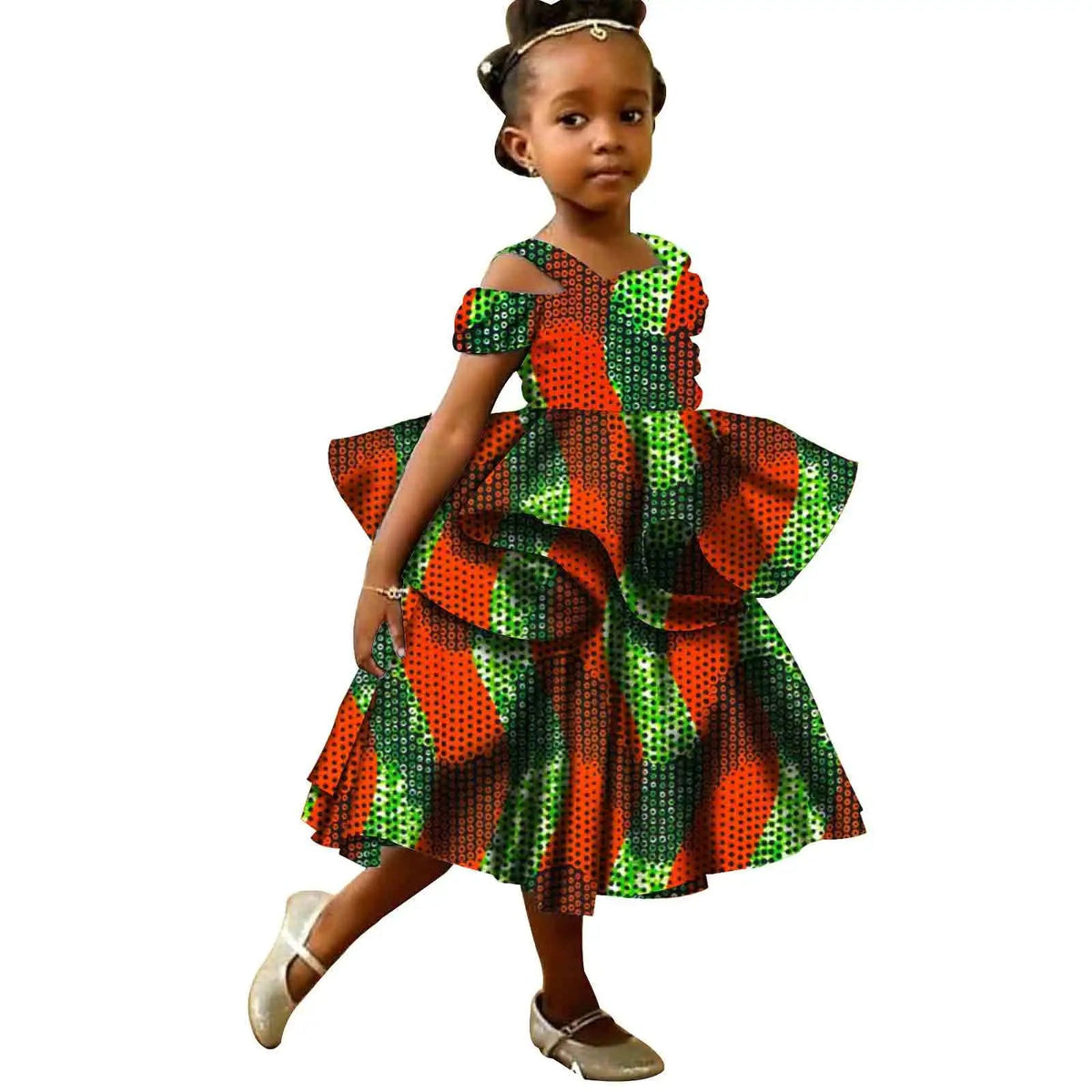 colorful patterned dress