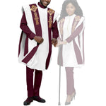Couples Agbada Set – Men’s Traditional 3PC Suit & Women’s Matching Outfit - Free Delivery Worldwide only at Flexi Africa