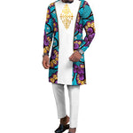 Dashiki African Couple Wedding Set – Women’s Mermaid Dress & Matching Men’s Bazin Riche Shirt and Pants - Free Delivery