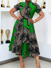 DZ102 Cross - border Women's Dress - Free Delivery Worldwide only at Flexi Africa