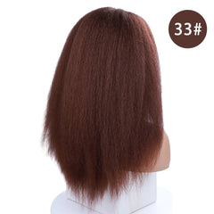 Effortless Elegance: Long Kinky Straight Synthetic Afro Wig - Free Delivery Worldwide only at Flexi Africa