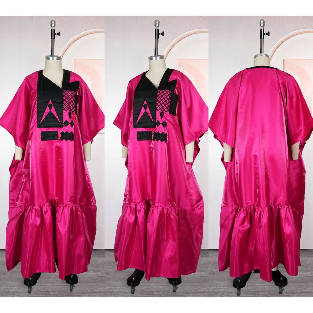 Elegant African Dress for Women – Plus Size Dashiki Ankara Kaftan Robe - Free Delivery Worldwide only at Flexi Africa