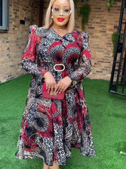 Elegant African Dresses for Women – Plus Size Spring Dashiki and Ankara Long Gown - Free Delivery Worldwide only at Flexi Africa