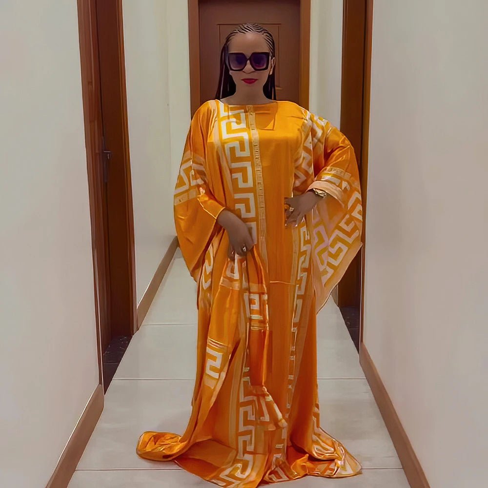 Fashion dresses for woman, digital printin,g evening dress sleeve African dresses for women - Free Delivery Worldwide
