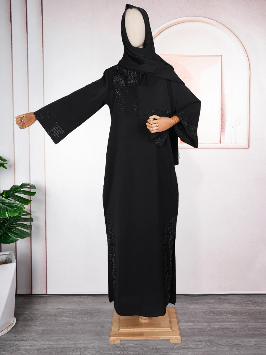 Luxury African Caftan Dress for Women – Boubou Robe for Evening Parties - Free Delivery Worldwide only at Flexi Africa