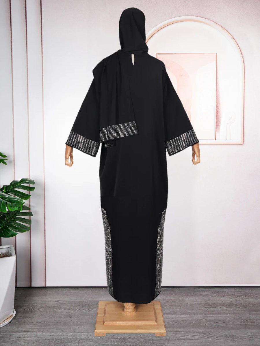 Luxury African Caftan Dress for Women – Boubou Robe for Evening Parties - Free Delivery Worldwide only at Flexi Africa