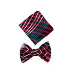 Men’s African Print Cotton Bow Tie and Kerchief – Bohemian Style Gift Set - Free Delivery Worldwide only at Flexi Africa