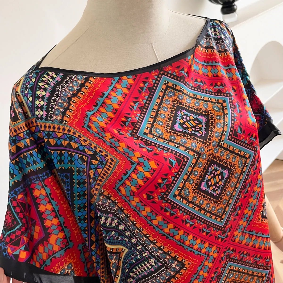 Buy African Dresses For Women Elegant Printed Silk Lady Kaftan Dress Sun Protection Abaya for only $10.62 at Flexi Africa!